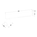 MiLagro ML1132 lampa Magnet czarna