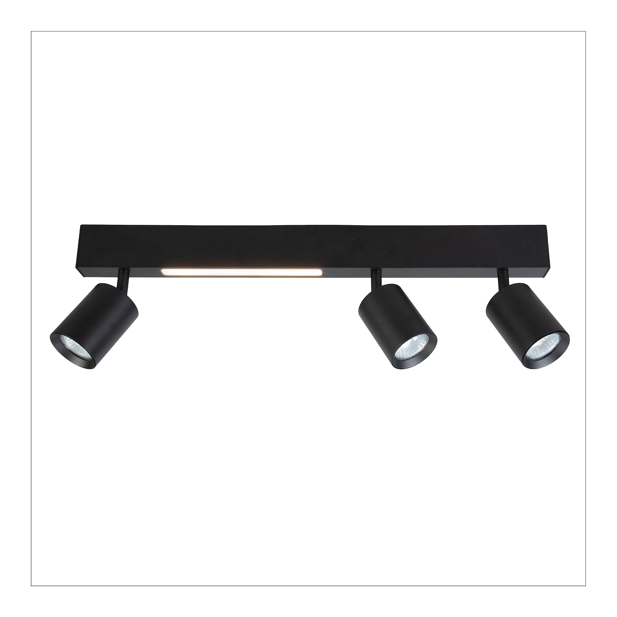 MiLagro Lampa Sufitowa Magnet 5W+3xGU10 3000/4000K Czarny ML1134