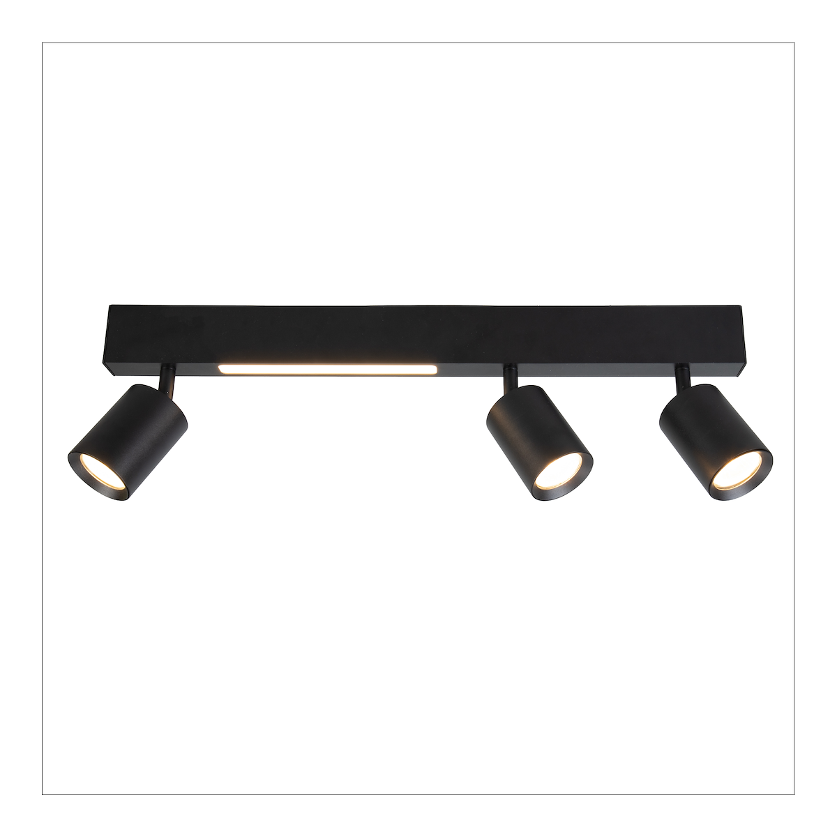 MiLagro Lampa Sufitowa Magnet 5W+3xGU10 3000/4000K Czarny ML1134