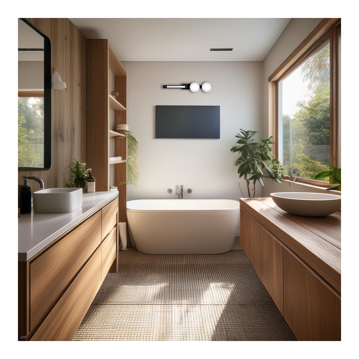 MiLagro Kinkiet Magnet 13W+2xG9 3000/4000K Czarny ML1138