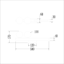 MiLagro ML1139 kinkiet Magnet biały