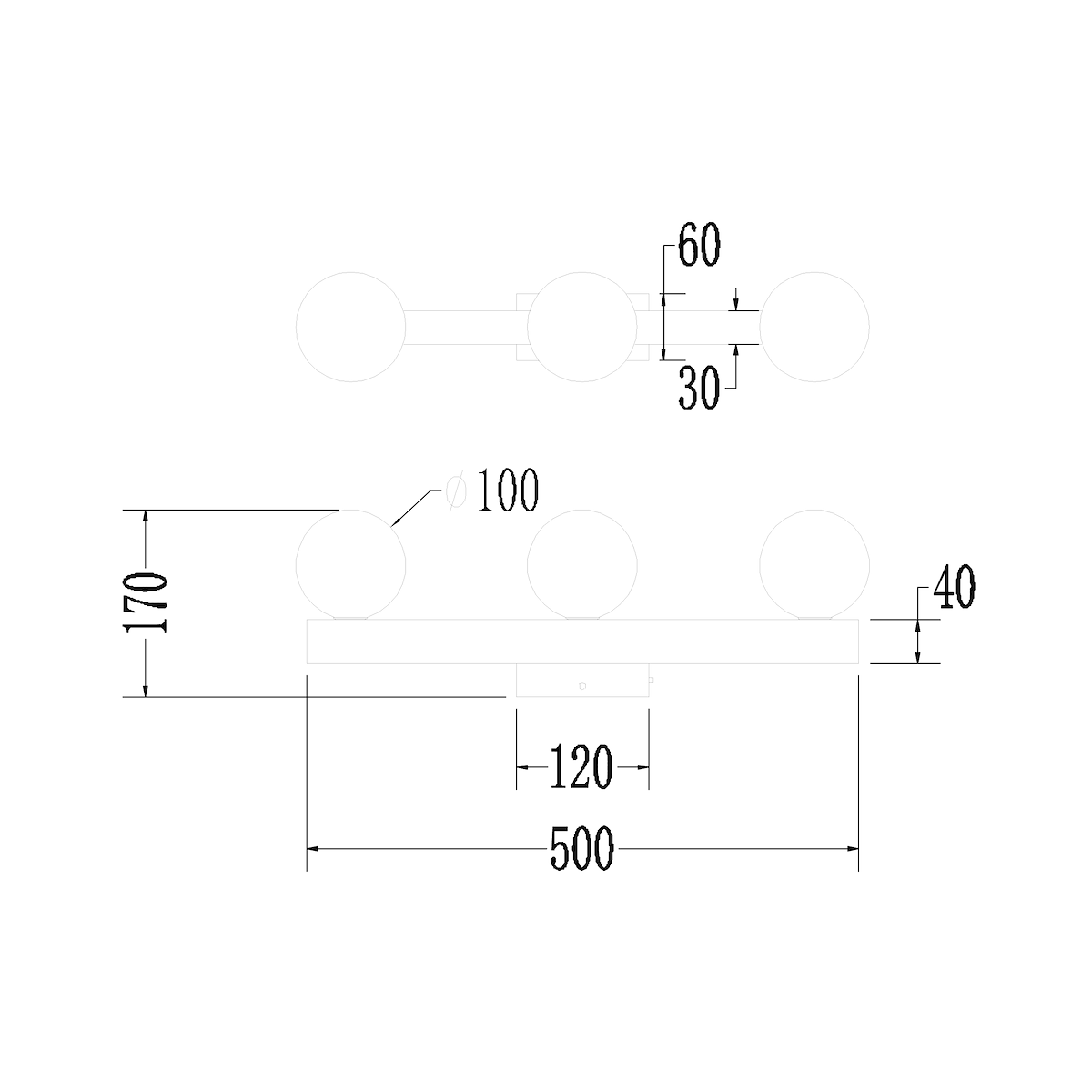MiLagro Lampa Sufitowa Magnet 9W+3xG9 3000/4000K Czarny ML1140