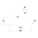 MiLagro ML1140 lampa Magnet czarna
