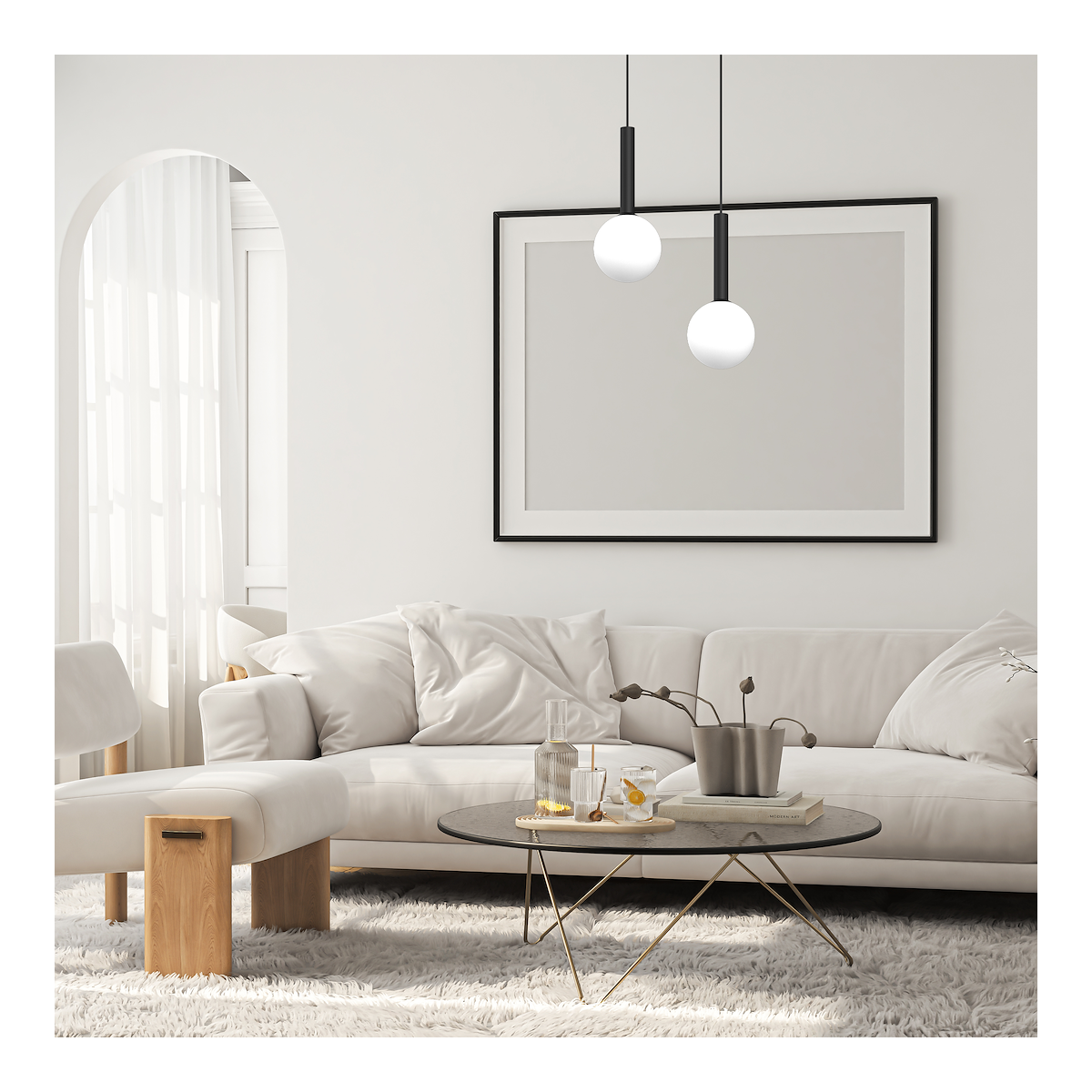 MiLagro Lampa wisząca PLAY BLACK 1xG9 MLP0970