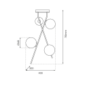MiLagro Lampa sufitowa INTER 4xE14 MLP0974