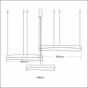 MiLagro Lampa wisząca PRECIOSA 158W LED ML1001