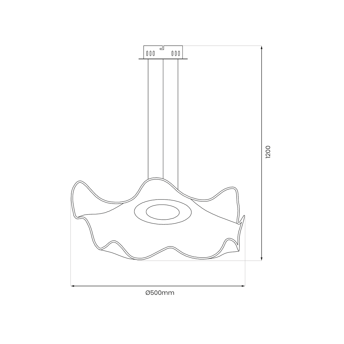 MiLagro Lampa wisząca LARGO 16W LED ML1042