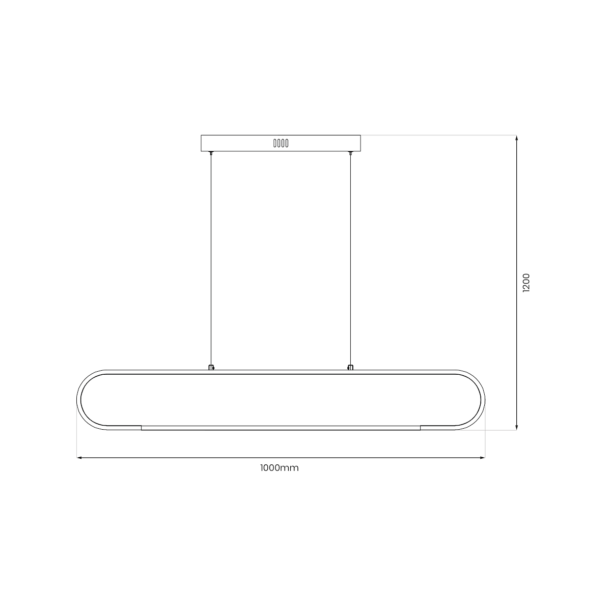 MiLagro Lampa wisząca FRAME 42W ML1046