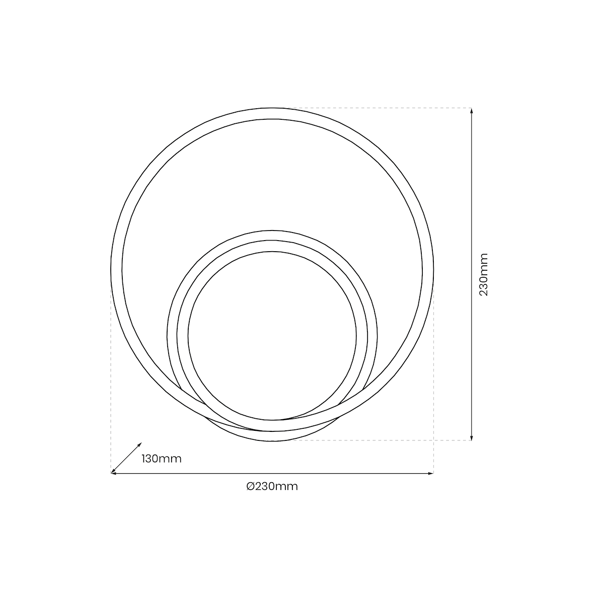 MiLagro Kinkiet LUCERO BLACK 13W LED ML1049