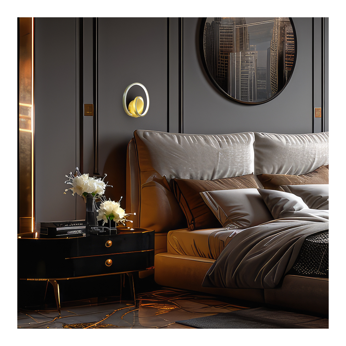 MiLagro Kinkiet LUCERO GOLD 13W LED ML1050