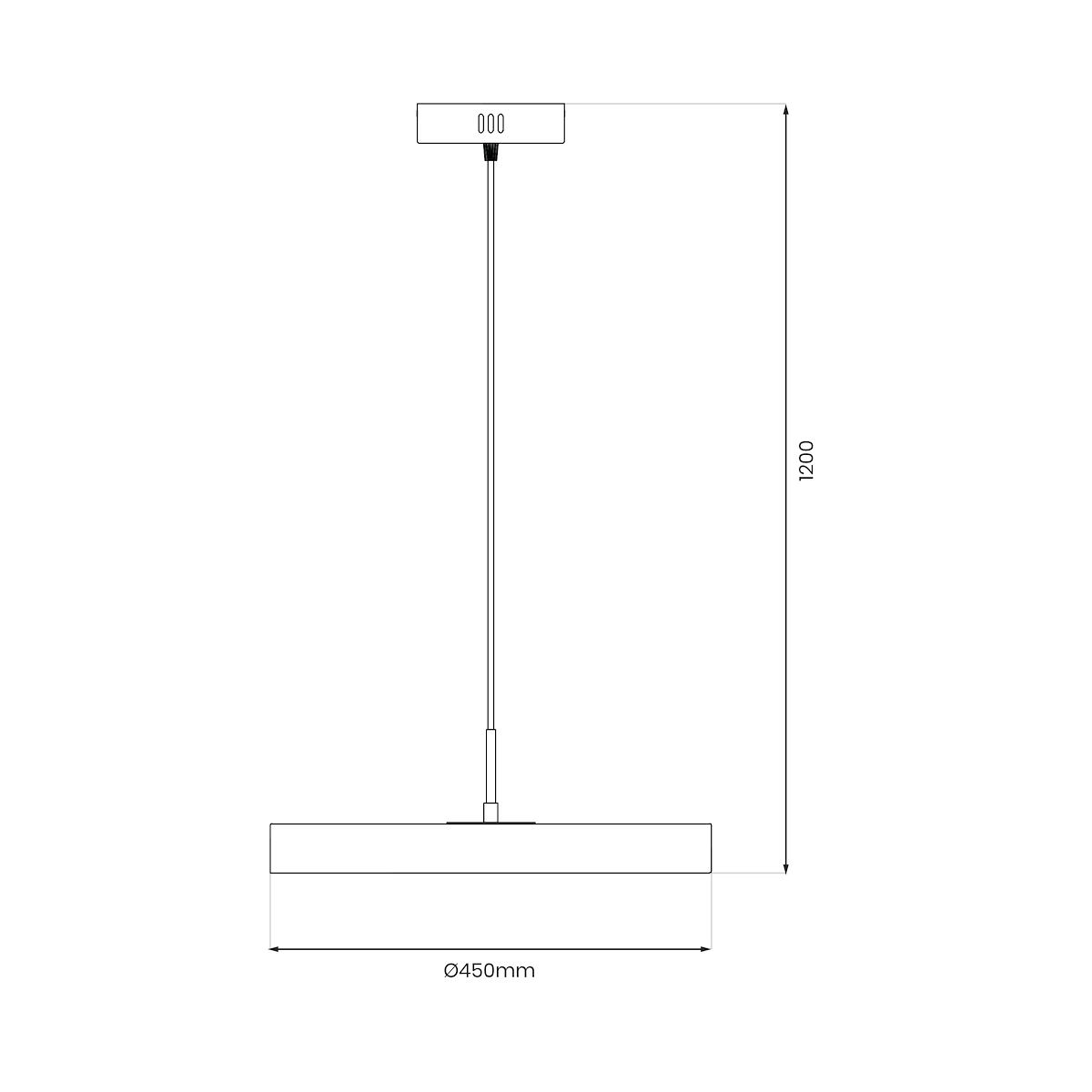 MiLagro Lampa wisząca DISC 38W LED ML1065