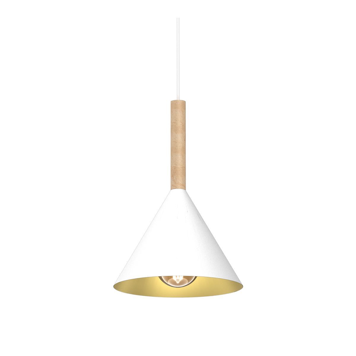 MiLagro Lampa wisząca Peru Biały 1xE27 MLP0979