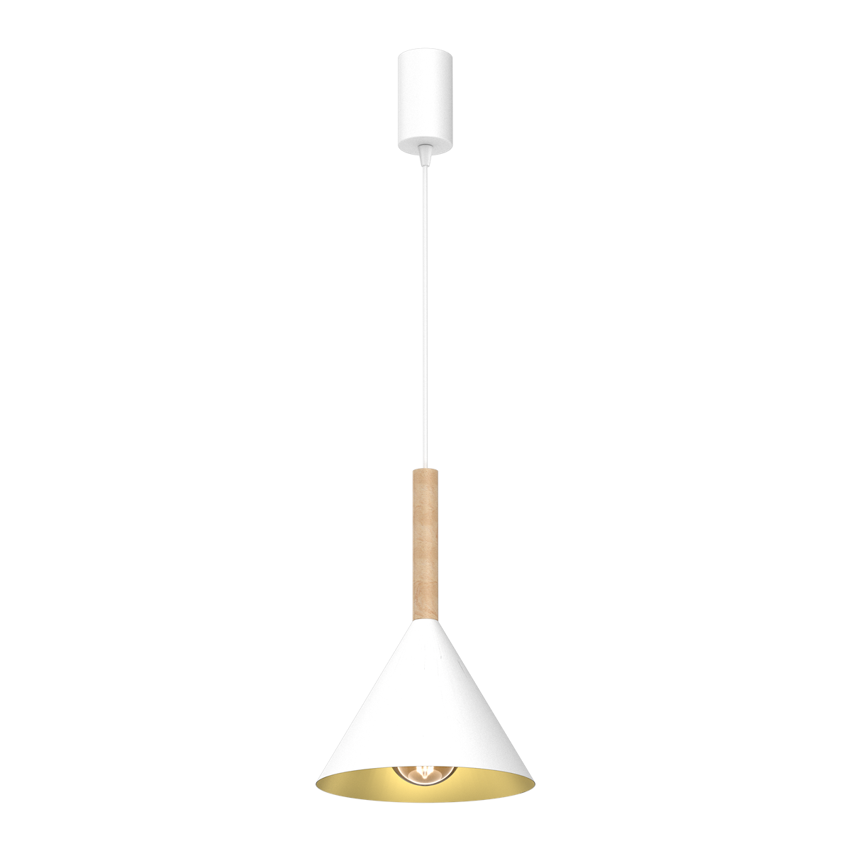 MiLagro Lampa wisząca Peru Biały 1xE27 MLP0979