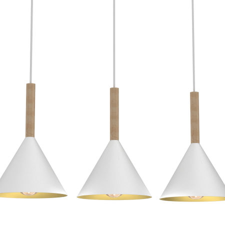 MiLagro Lampa wisząca Peru Biały 3xE27 MLP0980