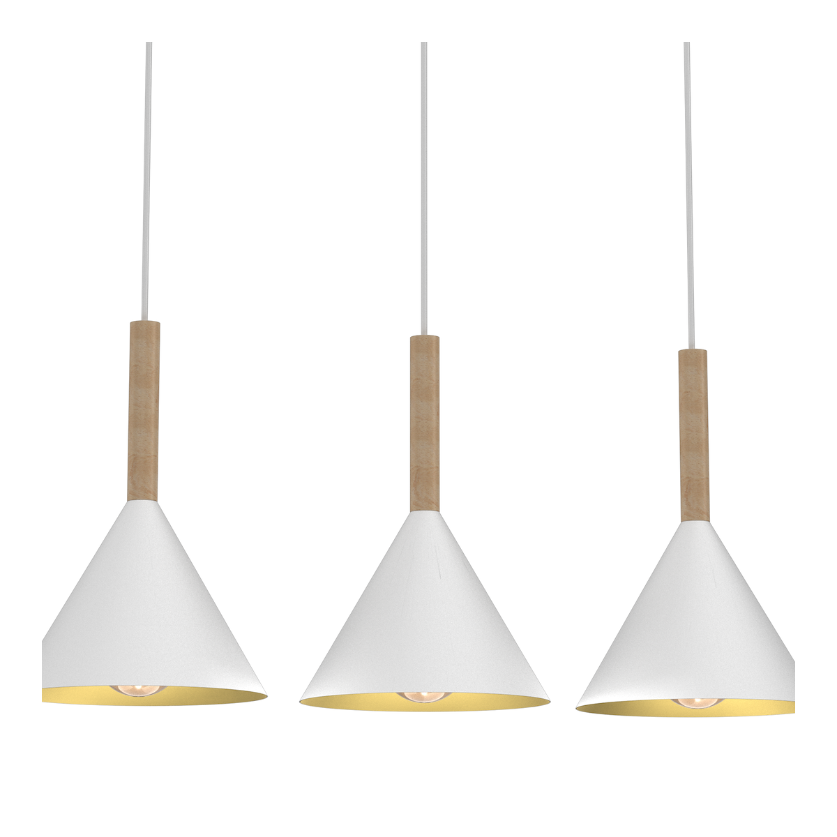 MiLagro Lampa wisząca Peru Biały 3xE27 MLP0980