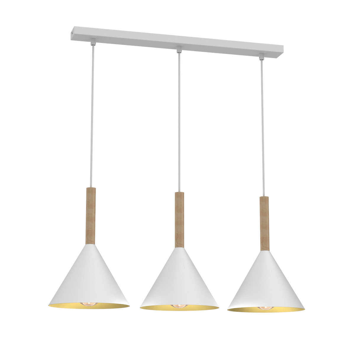 MiLagro Lampa wisząca Peru Biały 3xE27 MLP0980