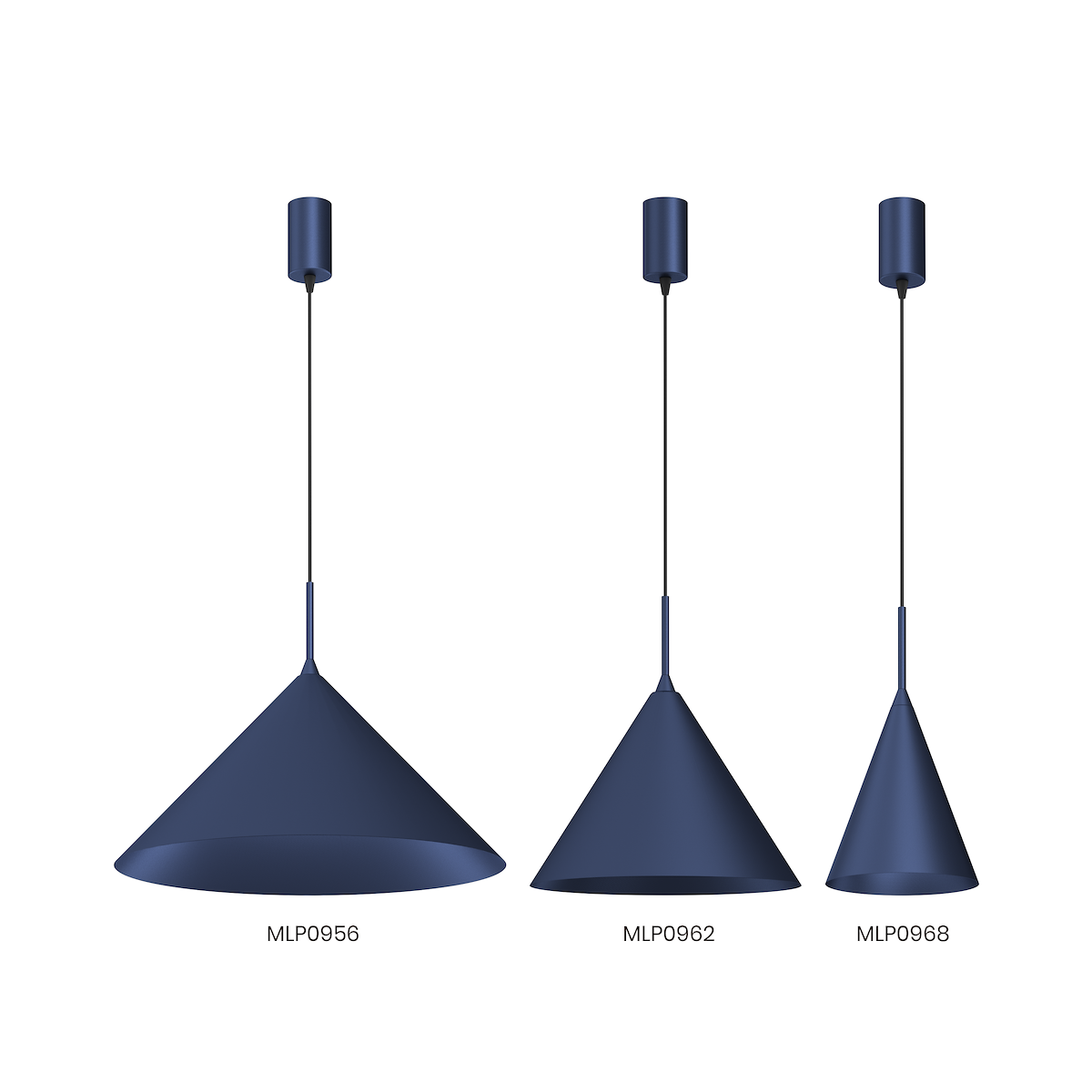 MiLagro Lampa wisząca CAPITAL NAVY BLUE O46cm 1xGX53 MLP0956