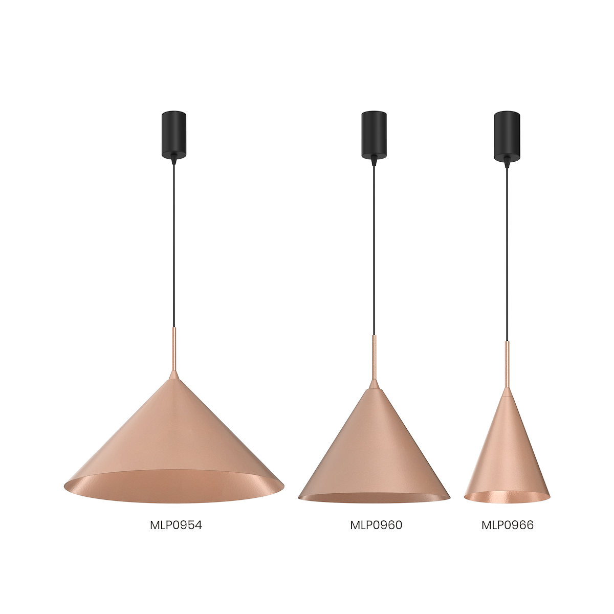 MiLagro Lampa wisząca CAPITAL ROSE GOLD O32cm 1xGX53 MLP0960