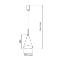 MiLagro Lampa wisząca Capital Biały O17cm 1xGX53 MLP0965