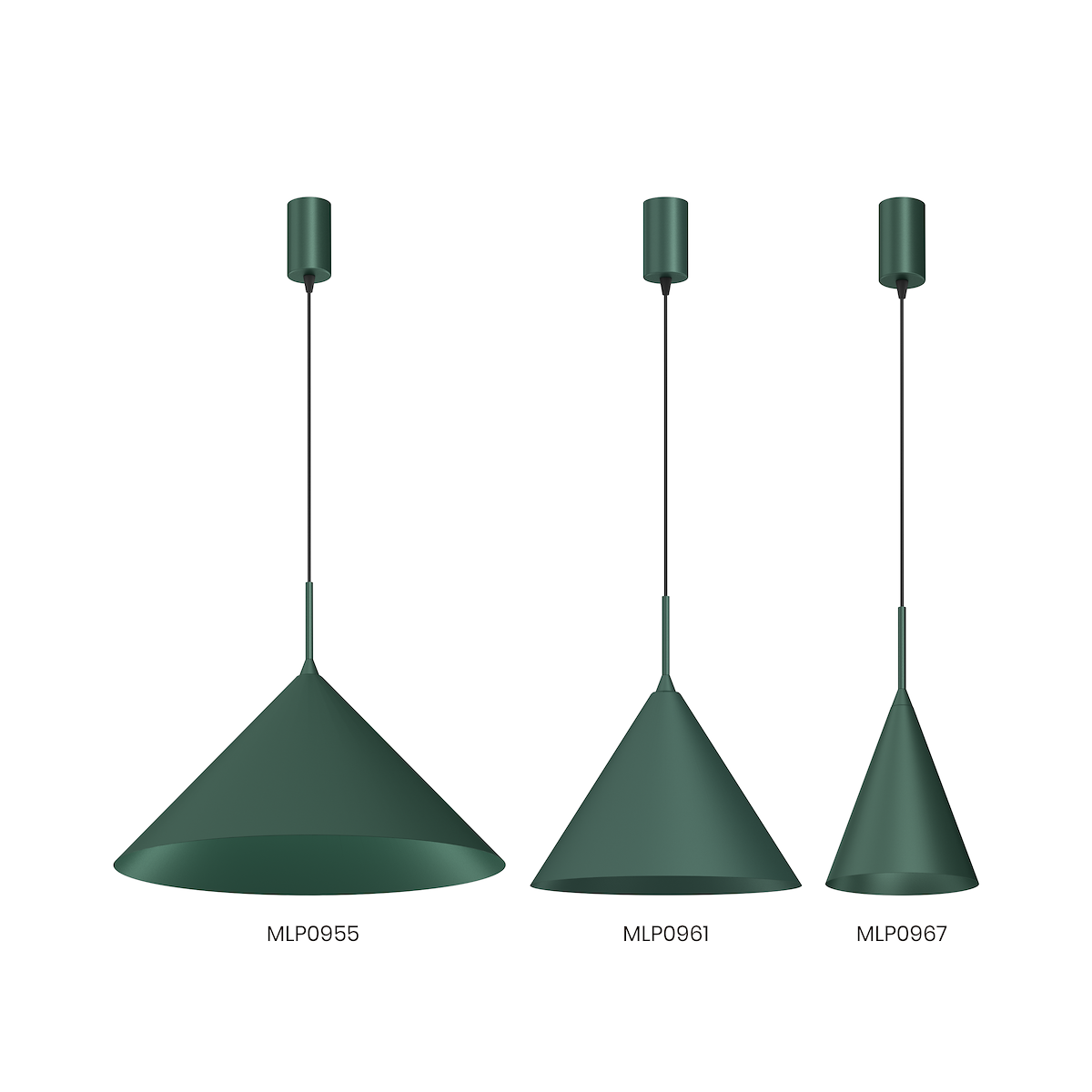 MiLagro Lampa wisząca CAPITAL GREEN O17cm 1xGX53 MLP0967
