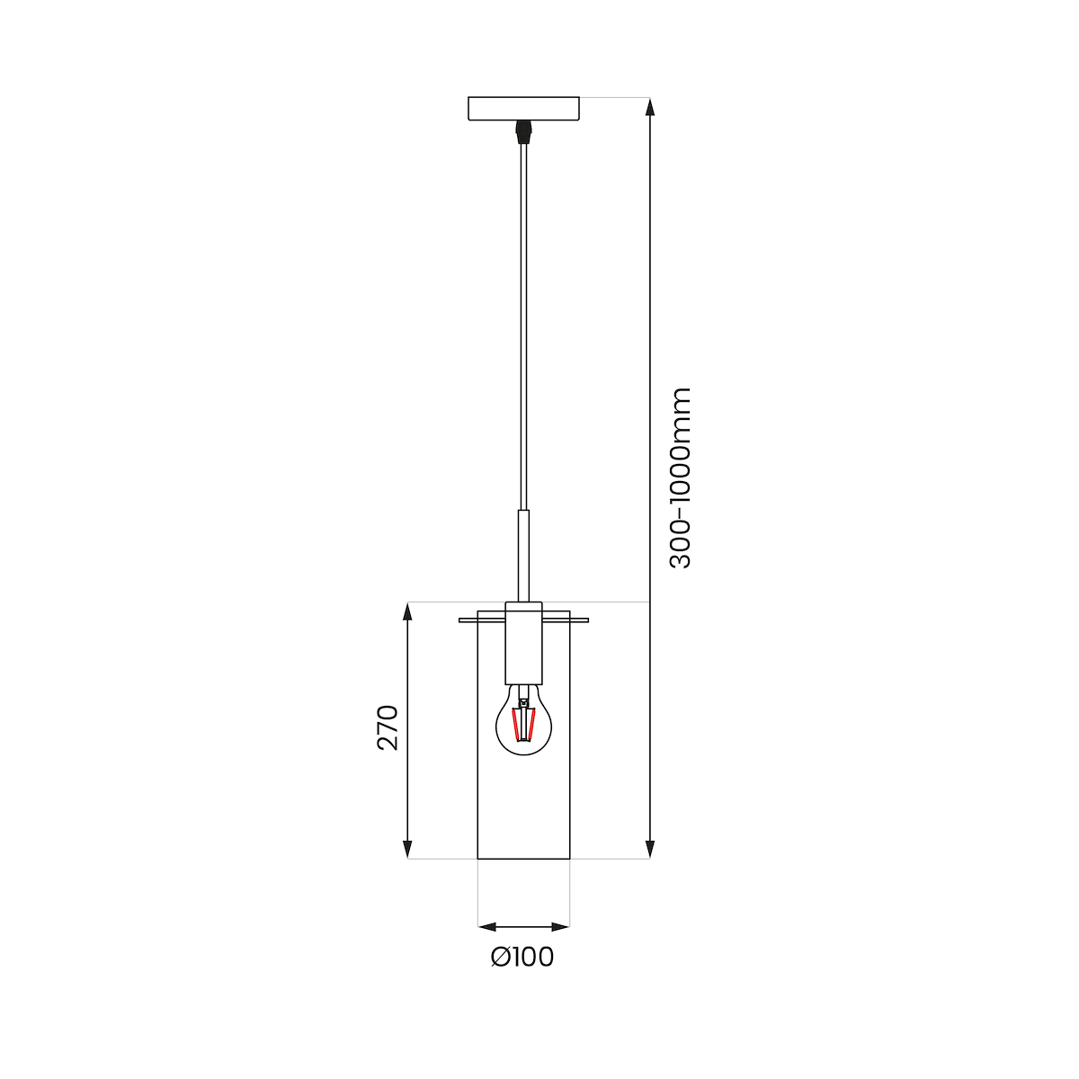 MiLagro Lampa wisząca PADOVA 1xE27 ML1072
