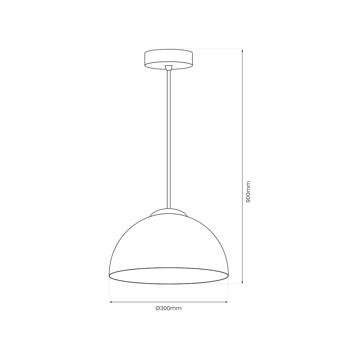 MiLagro Lampa wisząca GAMMA BLACK 1xE27 MLP1063