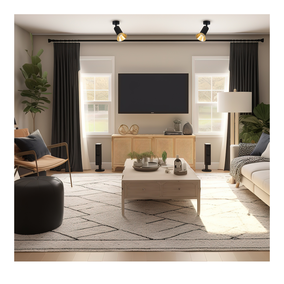 MiLagro Oprawa Tulip Spot Czarny 1xGU10 ML1203