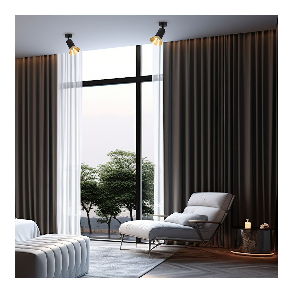 MiLagro Oprawa Tulip Spot Czarny 1xGU10 ML1203