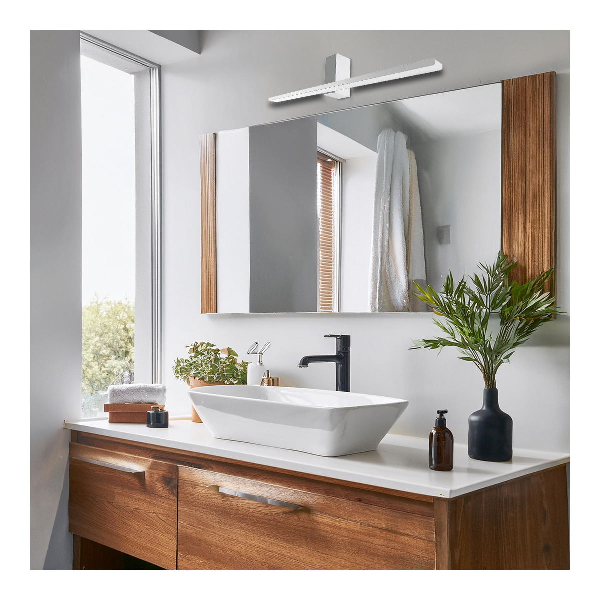 MiLagro Kinkiet Artemis Chrome 13,8W LED 60cm 4000K IP44 ML1021