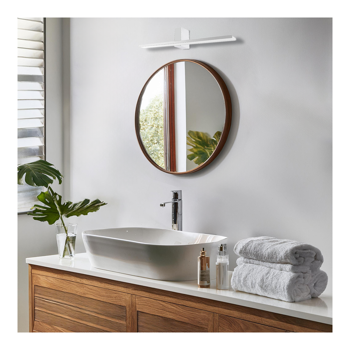 MiLagro Kinkiet Artemis Chrome 13,8W LED 60cm 4000K IP44 ML1021