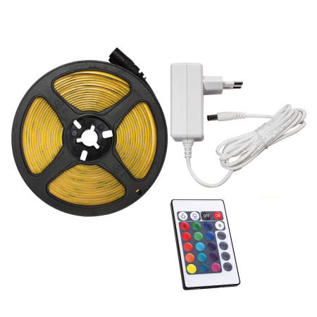 MiLagro Zestaw Taśma COB 320/m RGB IP20 5m + Zasilacz EKZ1211