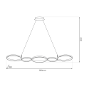 MiLagro Lampa wisząca OLYMPIA WHITE 50W LED ML1176