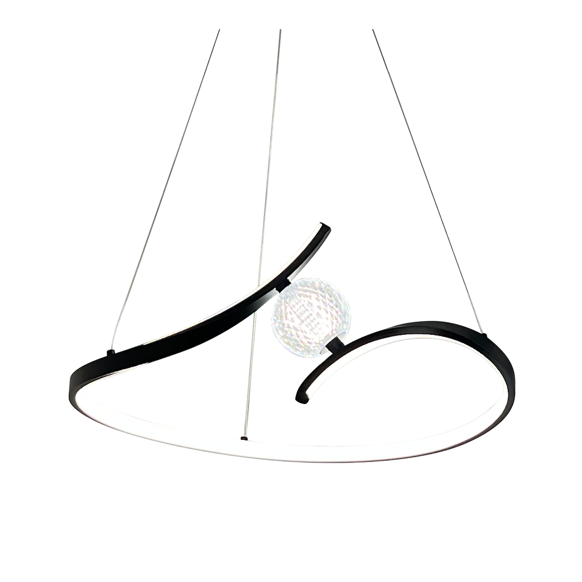 MiLagro Lampa wisząca PERLA BLACK 34W LED ML1177