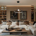 MiLagro Lampa wisząca PERLA BLACK 34W LED ML1177