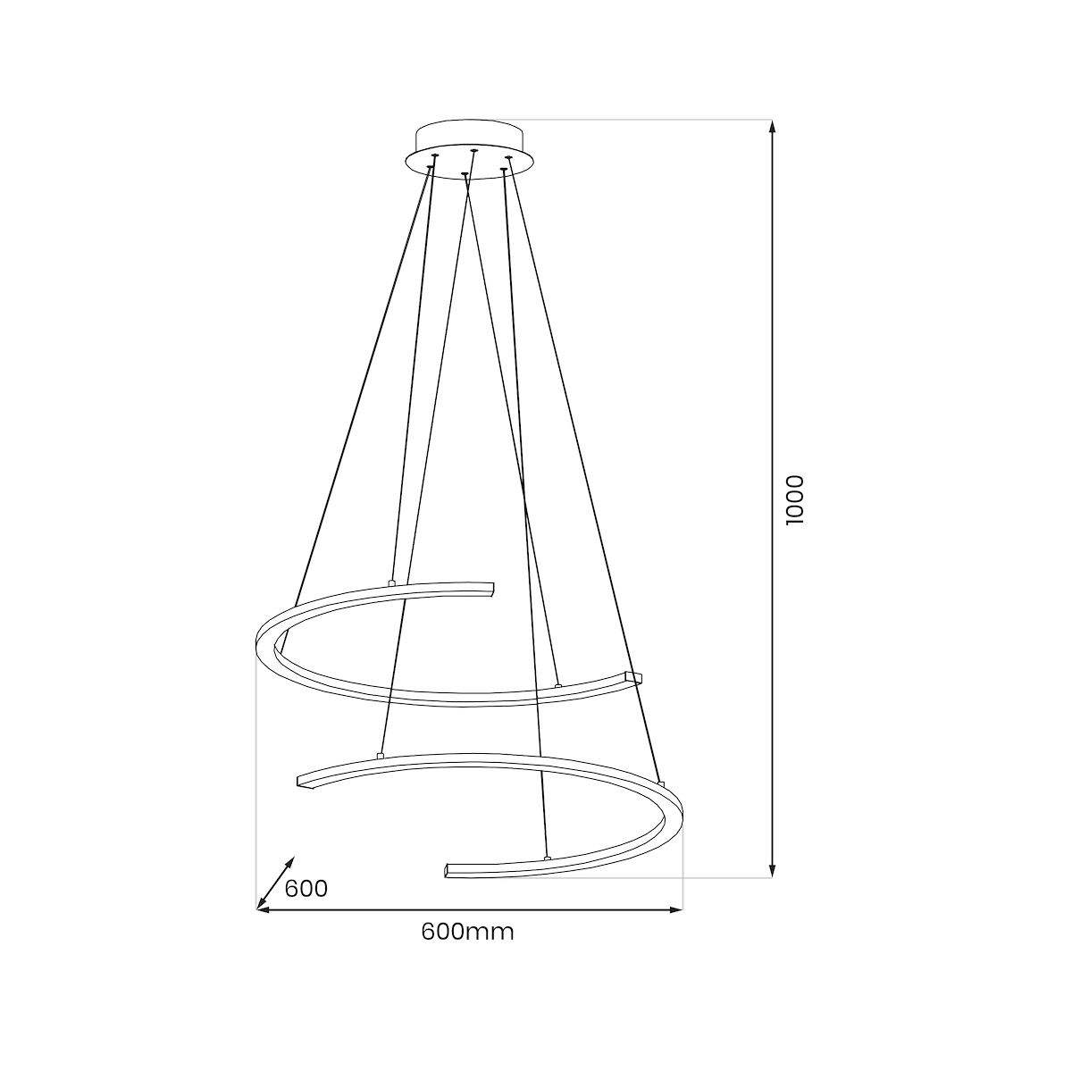 MiLAGRO DOUBLEMOON ML1178 LED 30W