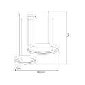 MiLagro Lampa wisząca ORBITA 72W LED ML1187
