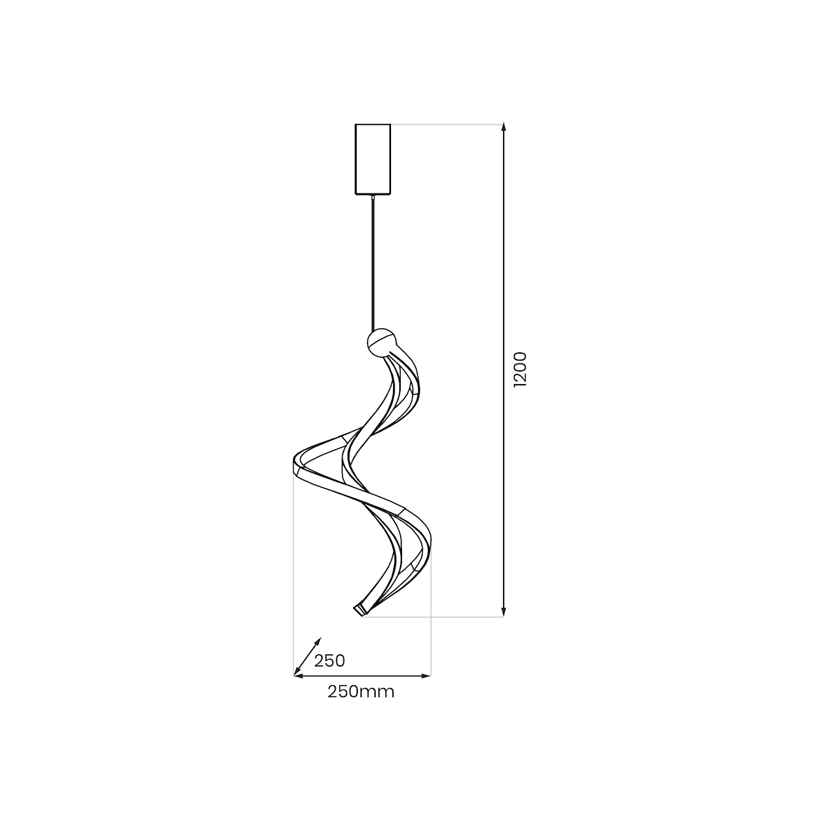 MiLagro Lampa wisząca COLIA 19W LED ML1181