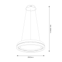 MiLagro Lampa wisząca GRAVITY 36W LED ML1183