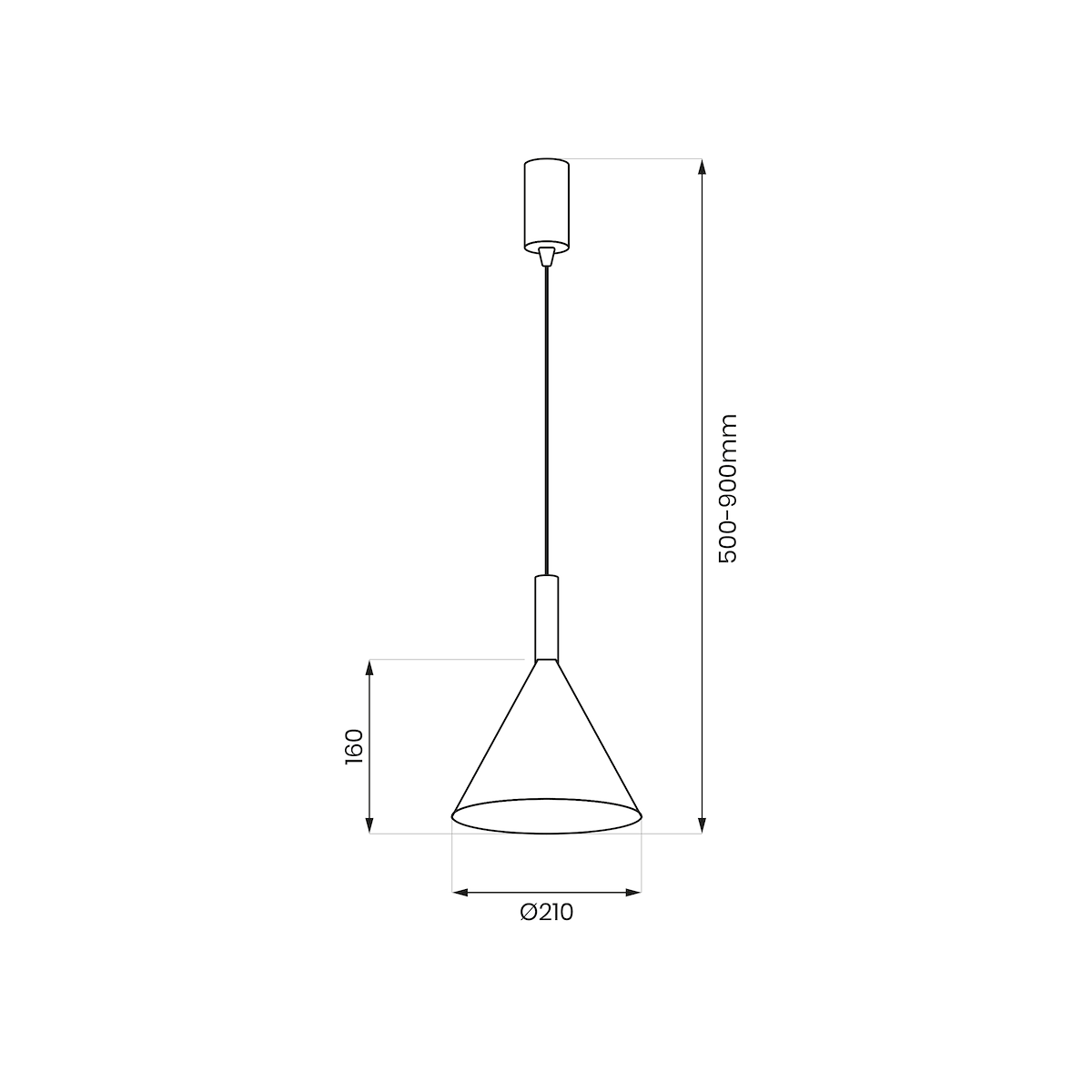MiLagro Lampa wisząca PERU BLACK 1xE27 MLP0977
