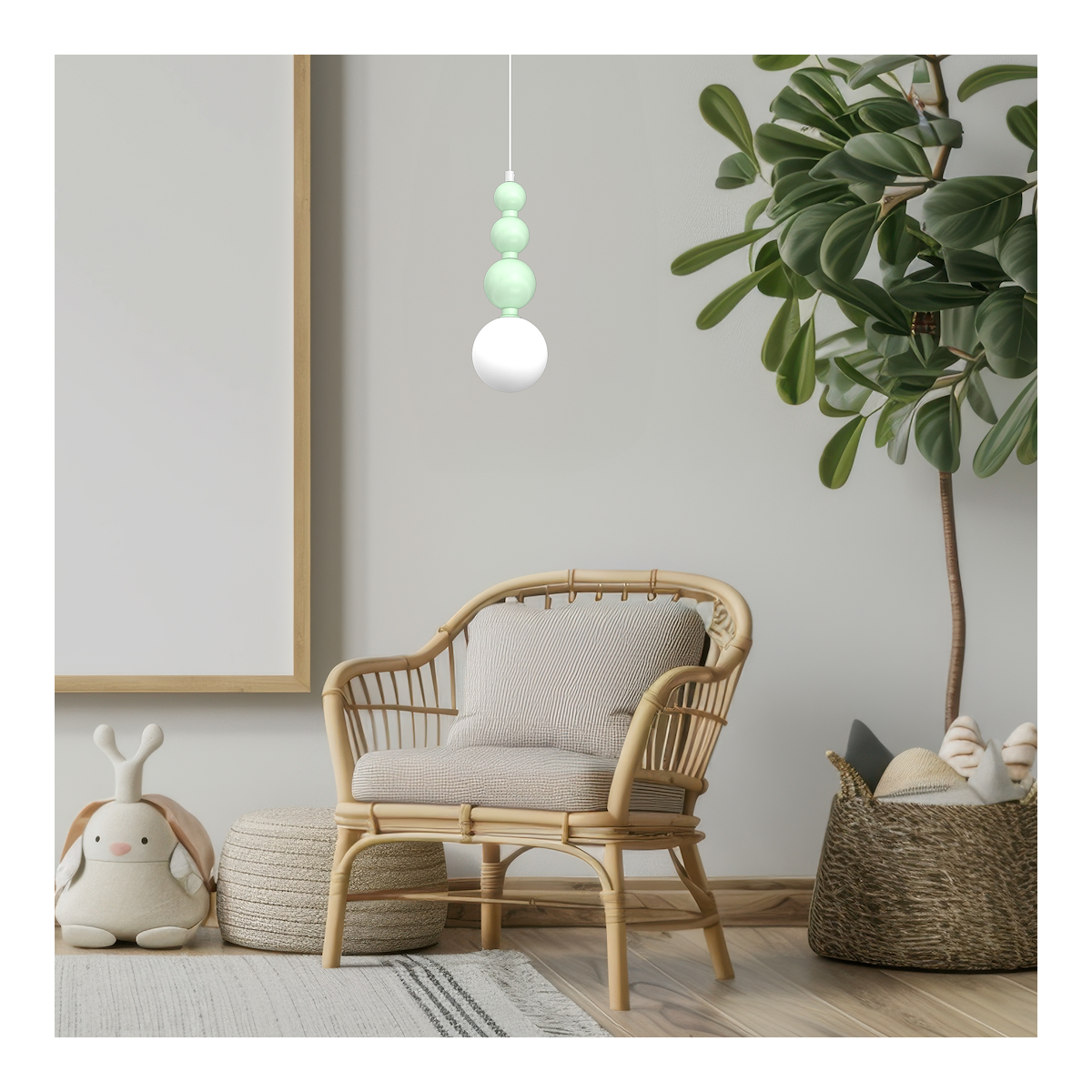 MiLagro Lampa wisząca BOULE Mint 1xG9 MLP1028