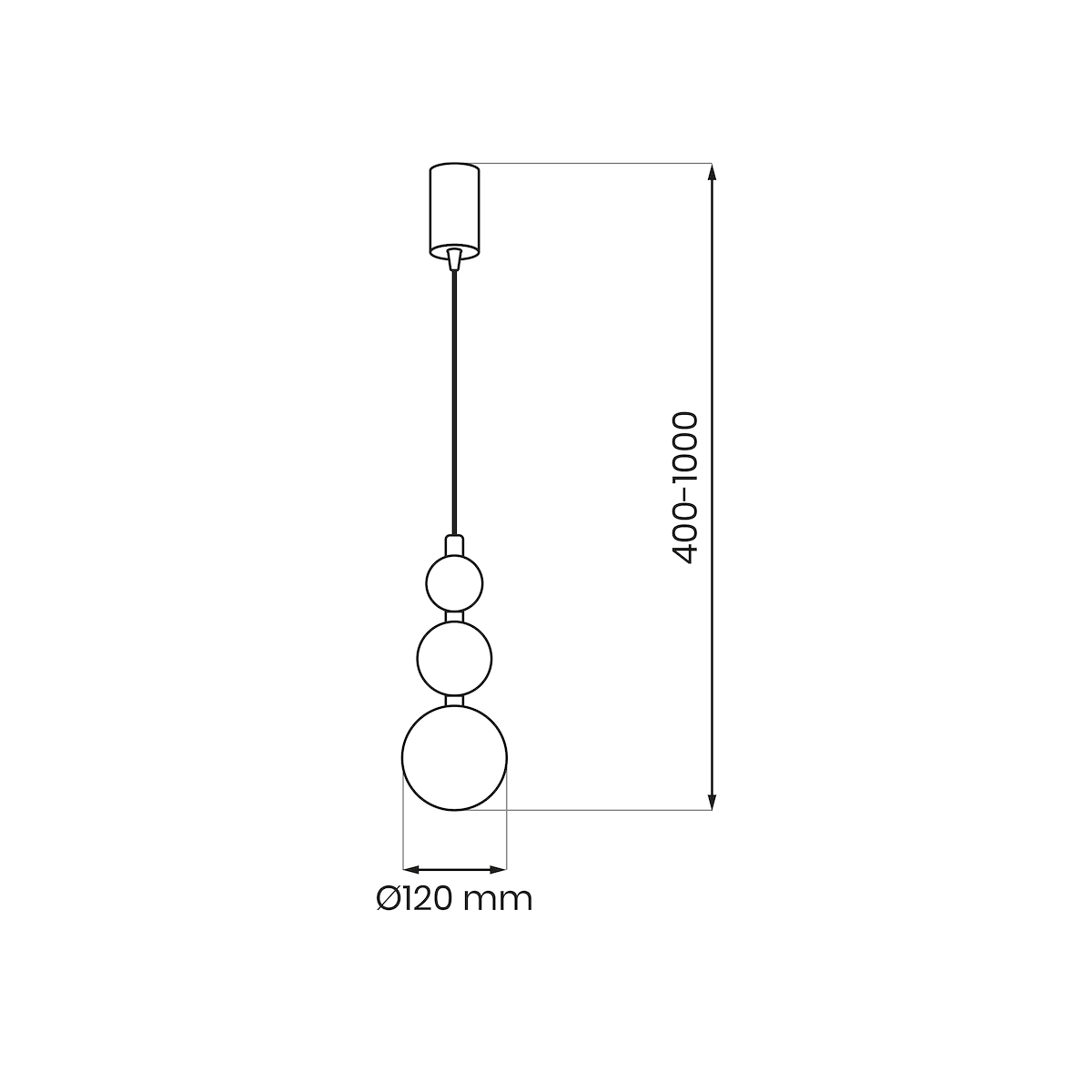 MiLagro Lampa wisząca BOULE Mint 1xG9 MLP1028