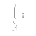 MiLagro Lampa wisząca BOULE Mint 1xG9 MLP1028