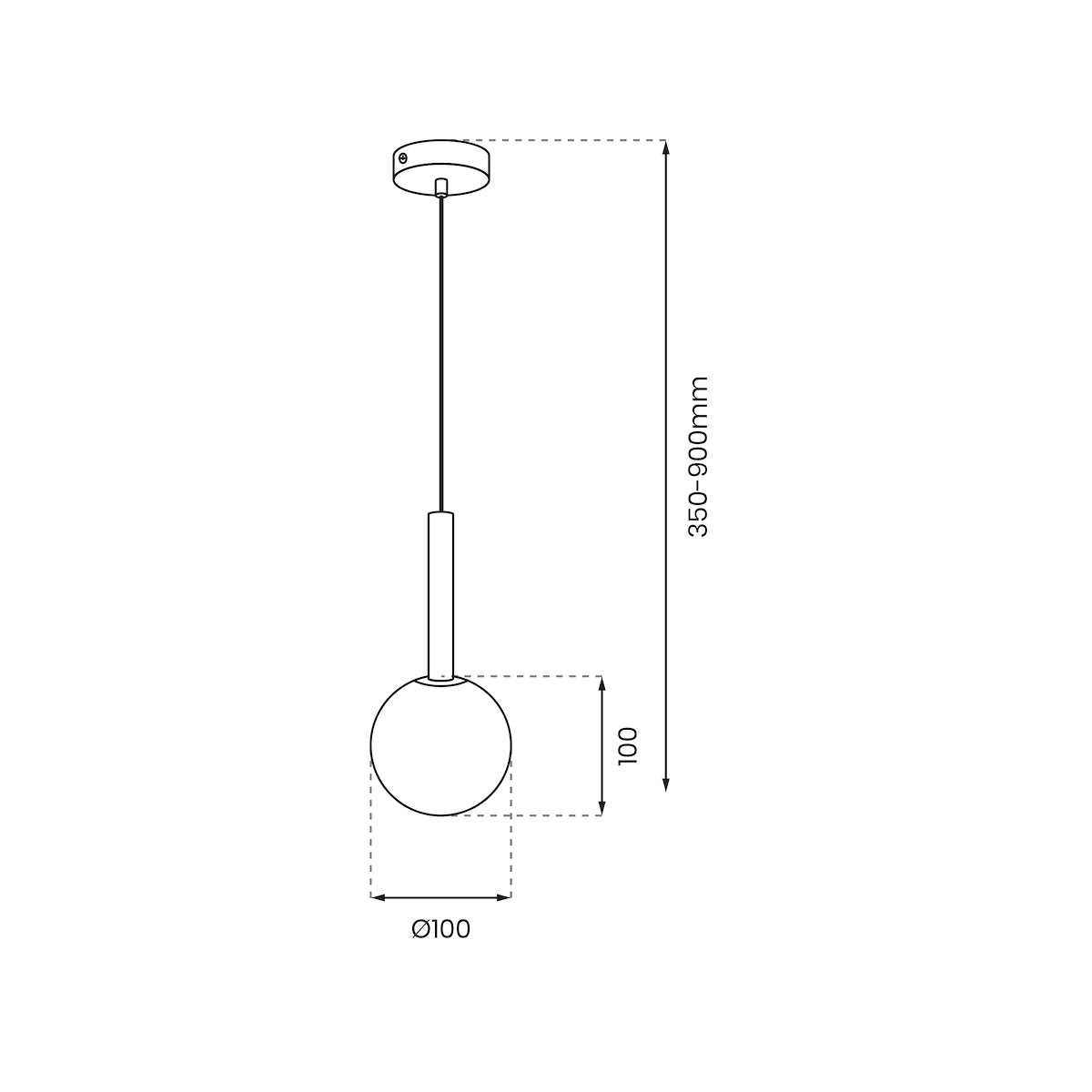 MiLagro Lampa wisząca PLAY COPPER 1xG9 MLP0972
