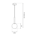 MiLagro Lampa wisząca PLAY COPPER 1xG9 MLP0972