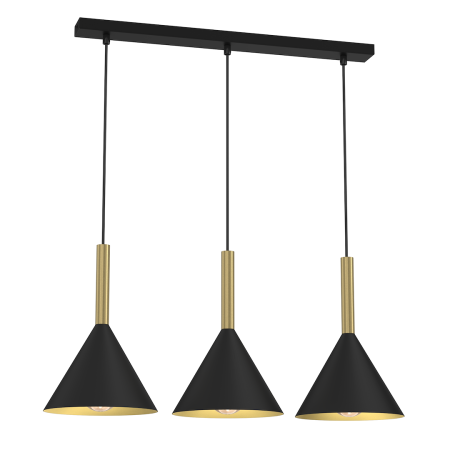 MiLagro Lampa wisząca PERU BLACK 3xE27 MLP0978
