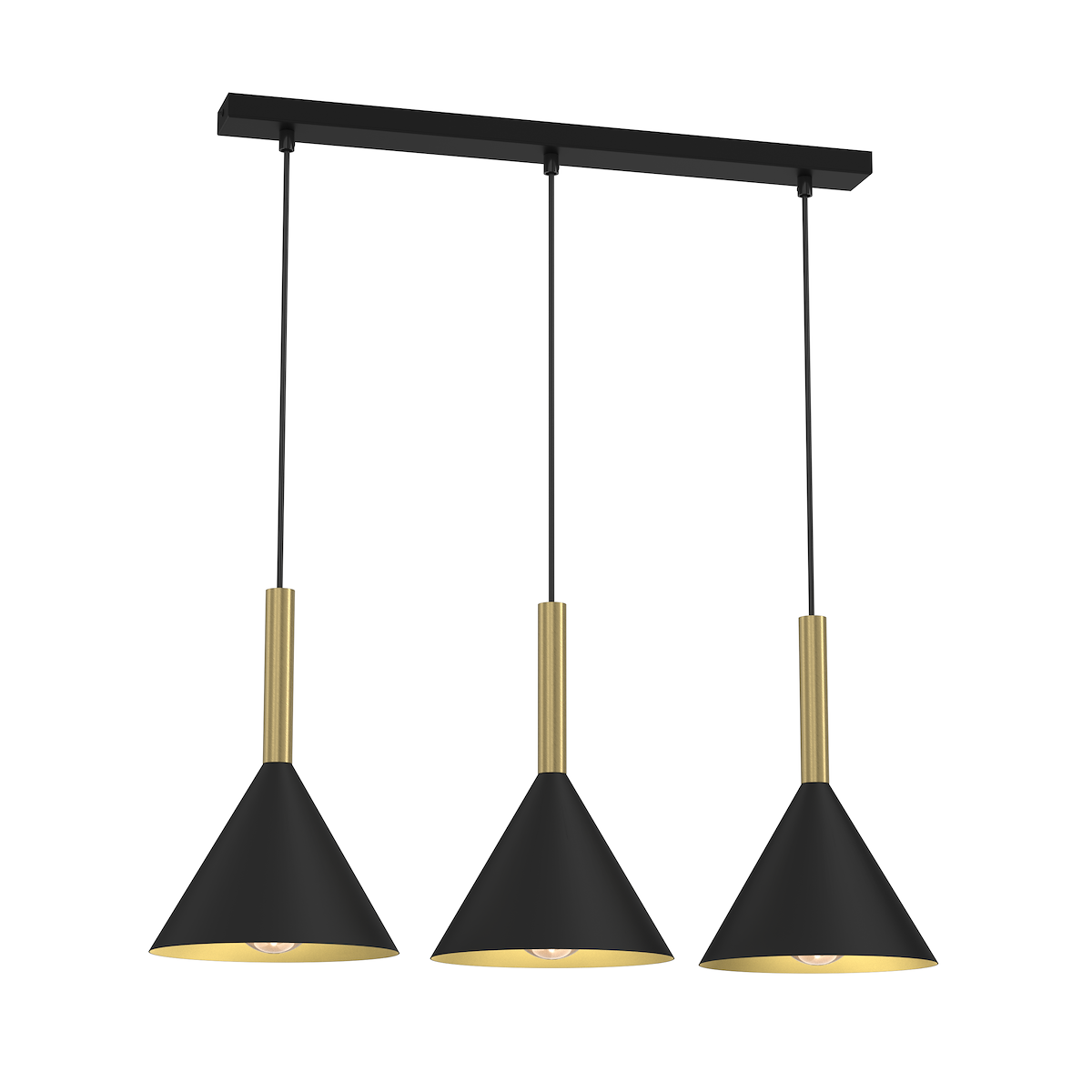 MiLagro Lampa wisząca PERU BLACK 3xE27 MLP0978