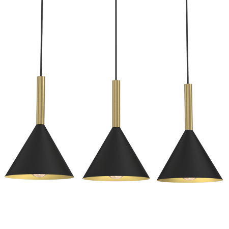 MiLagro Lampa wisząca PERU BLACK 3xE27 MLP0978