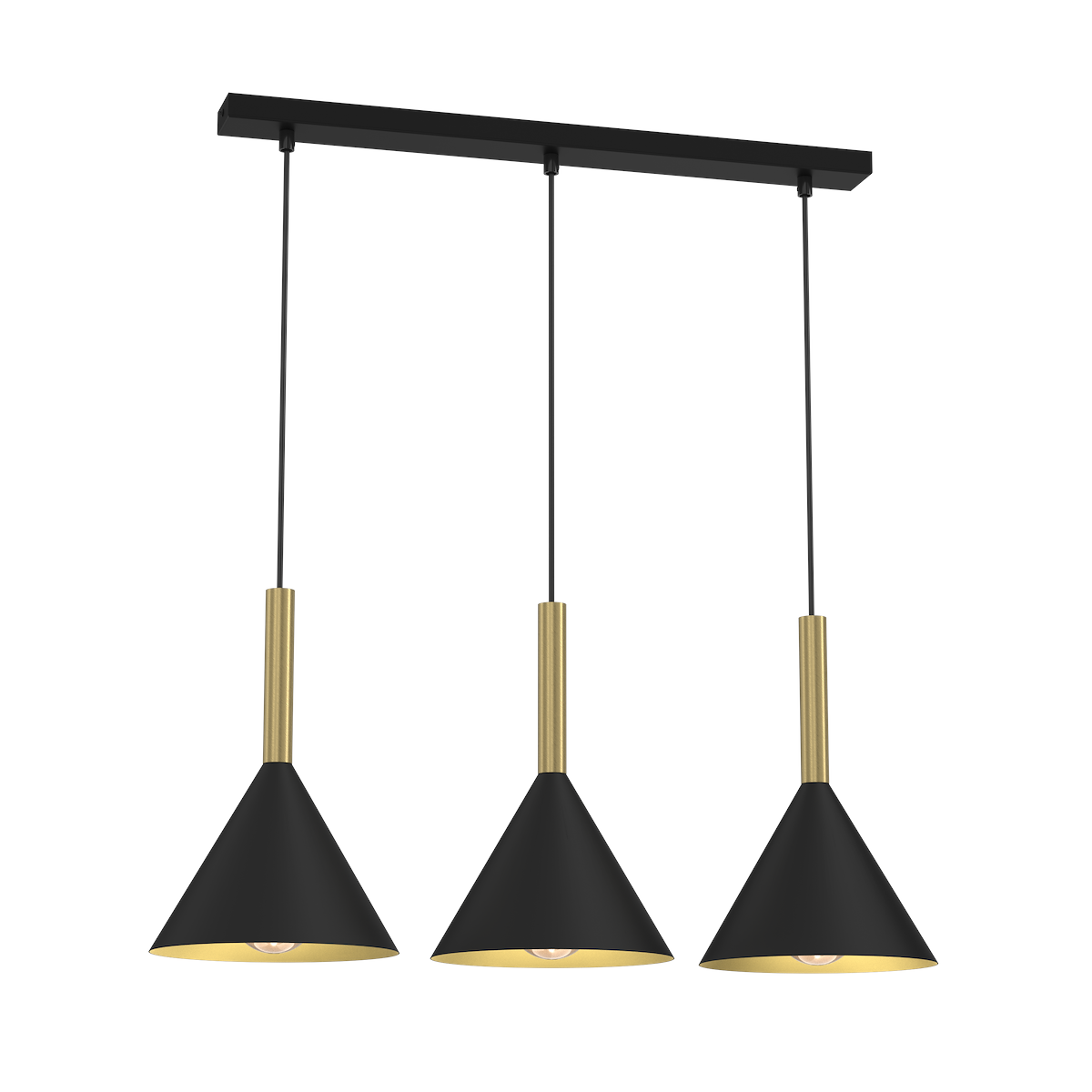 MiLagro Lampa wisząca PERU BLACK 3xE27 MLP0978