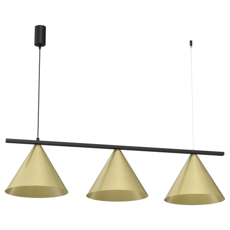MiLagro Lampa wisząca CAPITAL CZARNY-ZŁOTY 3XGX53 MLP0937