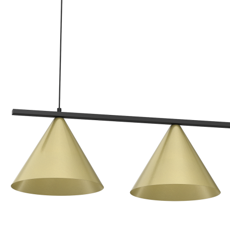 MiLagro Lampa wisząca CAPITAL CZARNY-ZŁOTY 3XGX53 MLP0937